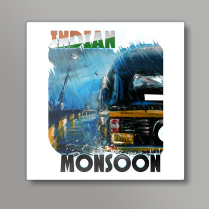 Indian Monsoon Square Art Prints