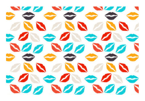 Glamour Fashion Lips Pattern Art PosterGully Specials
