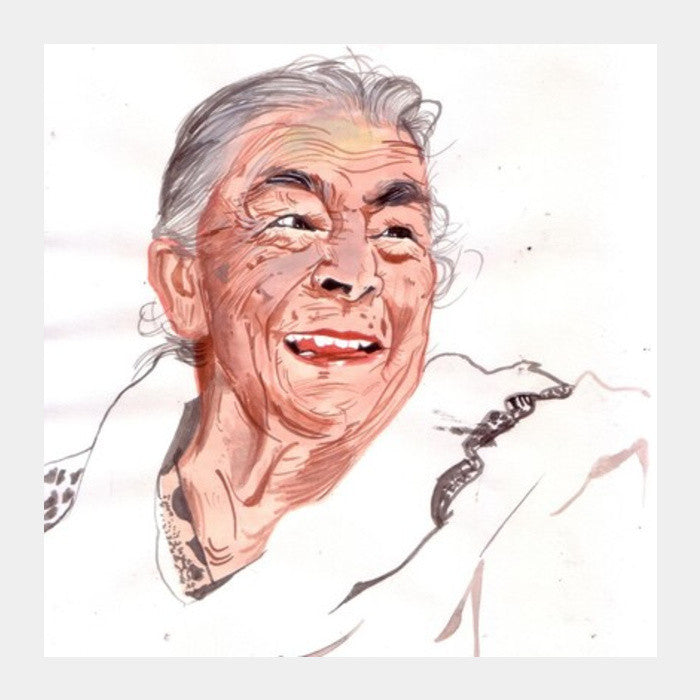 Bollywood actor Zohra Sehgal showed that being young has little to do with age Square Art Prints