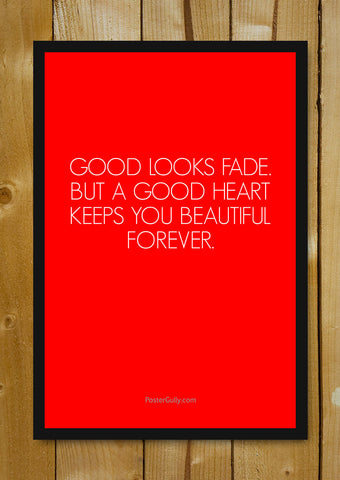 Glass Framed Posters, A Good Heart Glass Framed Poster, - PosterGully - 1