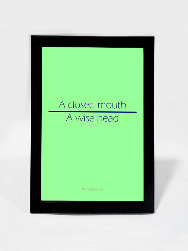 Framed Art, A Wise Head | Framed Art, - PosterGully