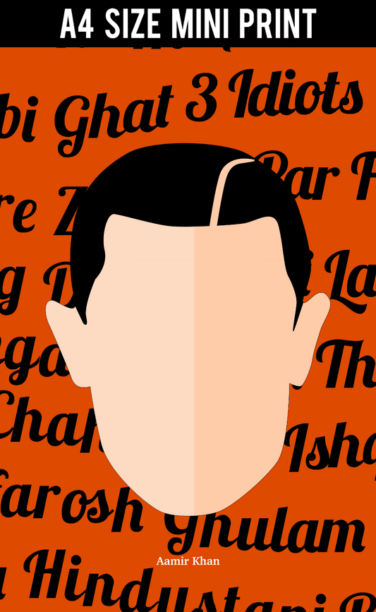 Mini Prints, Aamir Khan Pop Art | Mini Print, - PosterGully