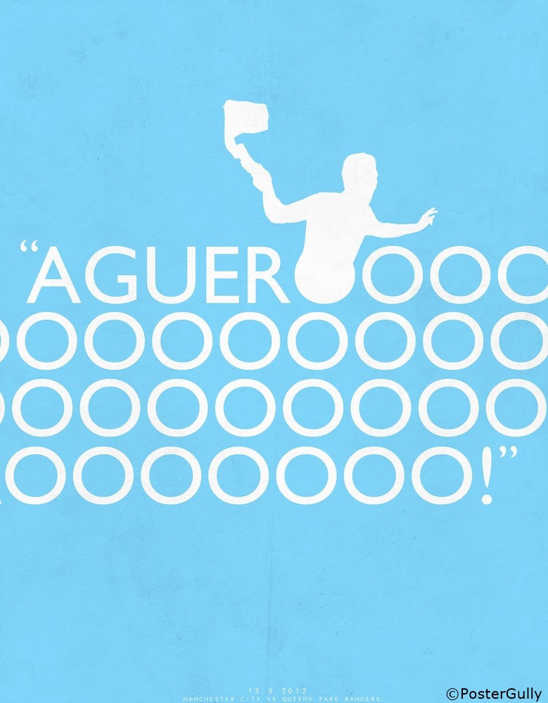 Wall Art, Aguero | Minimal Football Art, - PosterGully