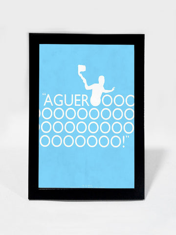 Framed Art, Aguero  Minimal Football Art | Framed Art, - PosterGully