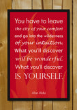 Glass Framed Posters, Alan Alda Quote Glass Framed Poster, - PosterGully - 1