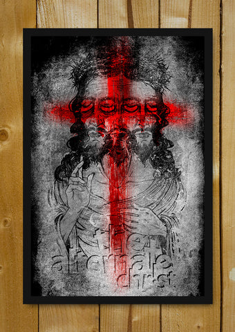 Glass Framed Posters, Alternate Christ Glass Framed Poster, - PosterGully - 1