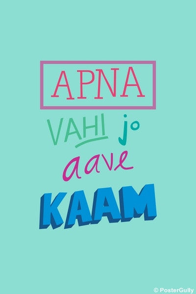 Wall Art, Apna Vahi Hindi Humour, - PosterGully