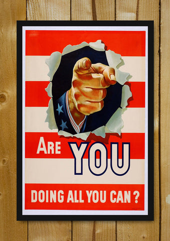 Glass Framed Posters, Are you doing all you can Glass Framed Poster, - PosterGully - 1