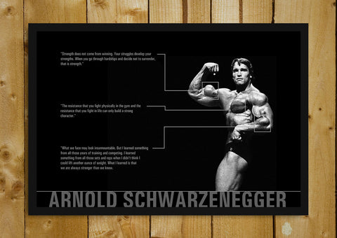 Glass Framed Posters, Arnold Quotes Glass Framed Poster, - PosterGully - 1