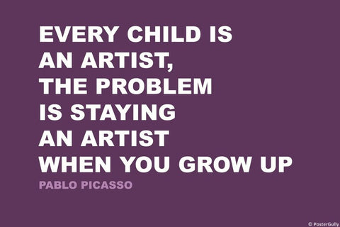 Wall Art, Artist| Pablo Picasso | Creativity Quote, - PosterGully