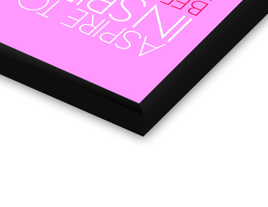 Glass Framed Posters, Aspire To Inspire Glass Framed Poster, - PosterGully - 2