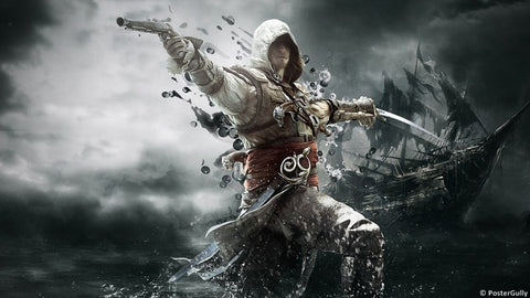 Wall Art, Assassins Creed Black Flag 2 Artwork, - PosterGully