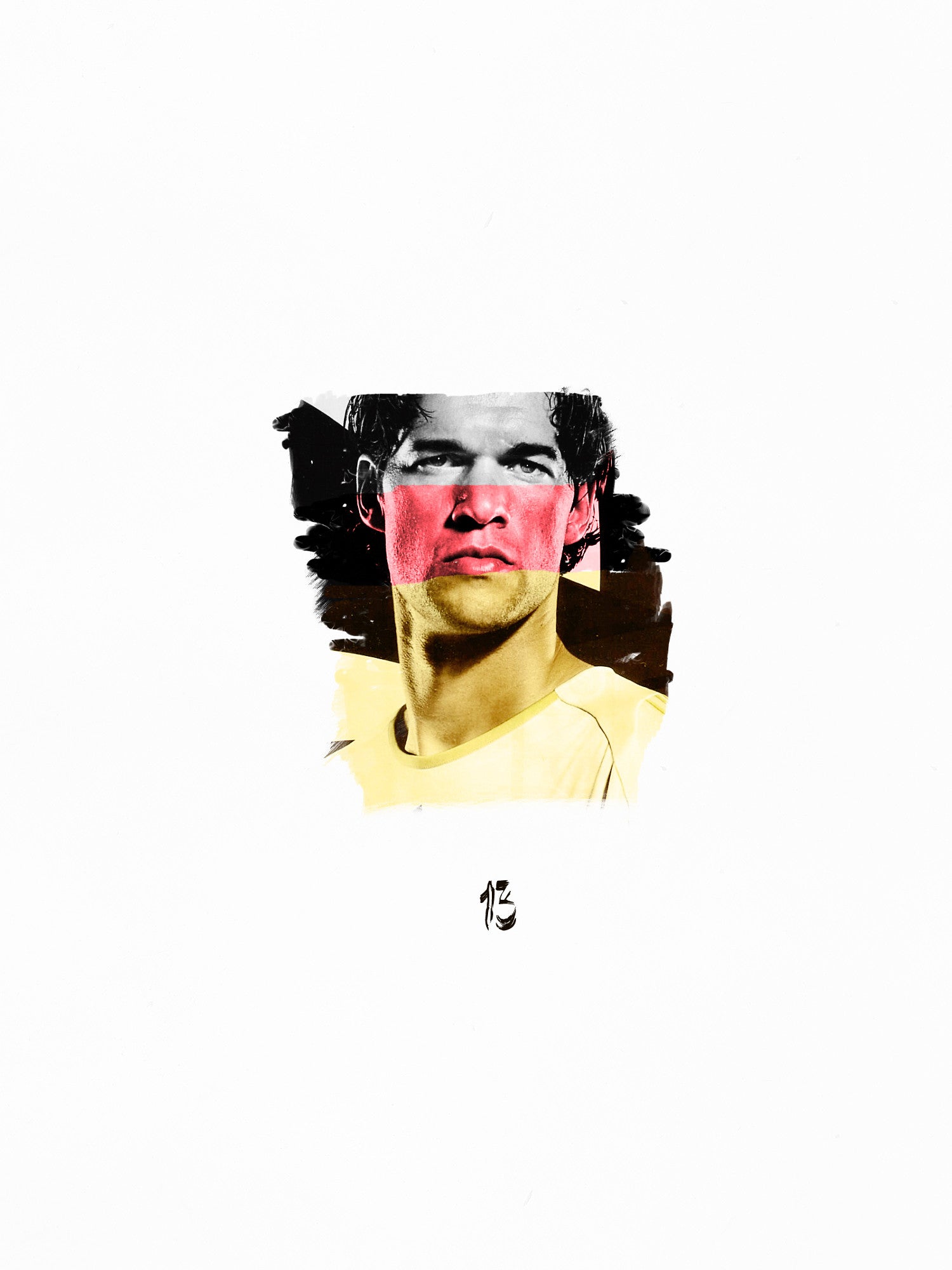 Wall Art, Michael Ballack Germany Minimal Art, - PosterGully