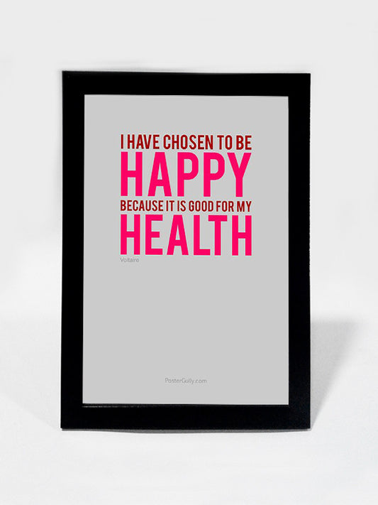 Framed Art, Be Happy. Be Healthy. | Framed Art, - PosterGully