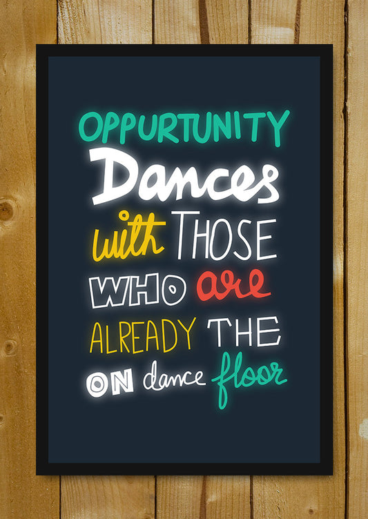 Glass Framed Posters, Be On The Dance Floor Glass Framed Poster, - PosterGully - 1