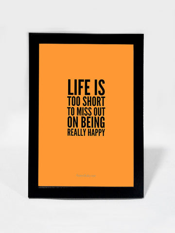Framed Art, Be Really Happy | Framed Art, - PosterGully