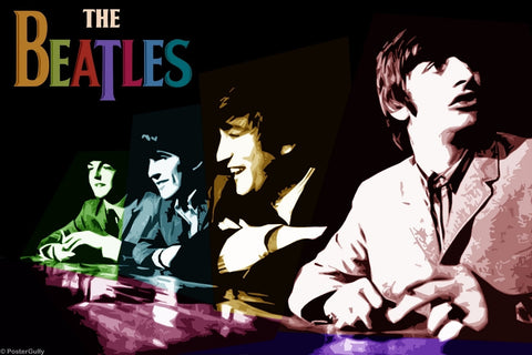Wall Art, Beatles Multicolour Collage, - PosterGully