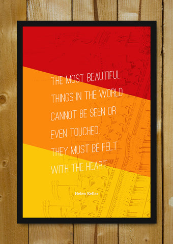 Glass Framed Posters, Beautiful Things Helen Keller Writer Glass Framed Poster, - PosterGully - 1