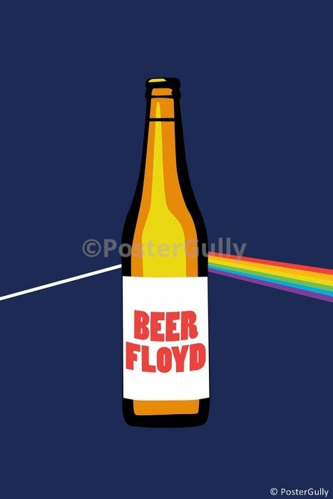 Wall Art, Beer Floyd | Pink Floyd Humour, - PosterGully