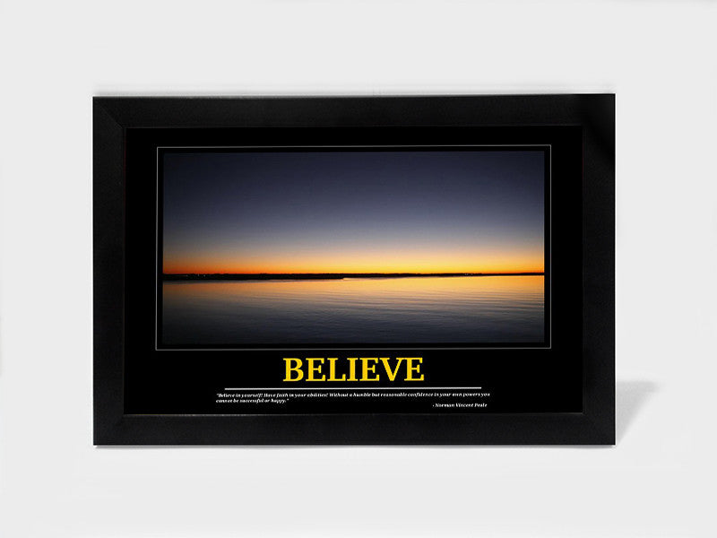 Framed Art, Believe Motivational | Framed Art, - PosterGully