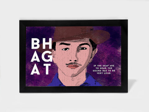 Framed Art, Bhagat Singh Quote Loud | Framed Art, - PosterGully