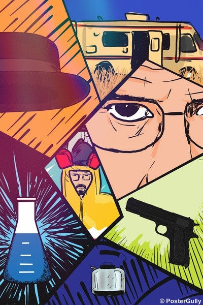 Wall Art, Breaking Bad Collage, - PosterGully