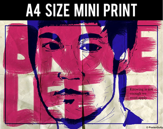 Mini Prints, Bruce Lee | Knowing | Quote | Mini Print, - PosterGully