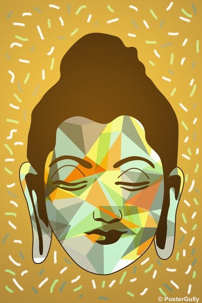 Wall Art, Buddha | Brown Artwork, - PosterGully