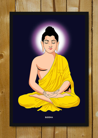 Glass Framed Posters, Buddha Halo Glass Framed Poster, - PosterGully - 1