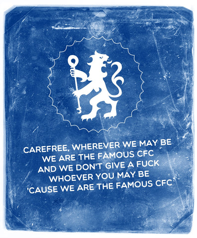 PosterGully Specials, The Famous Chelsea F.C | Minimal Art, - PosterGully