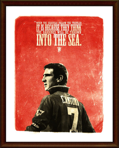 PosterGully Specials, Eric Cantona | The Legend | Manchester United, - PosterGully