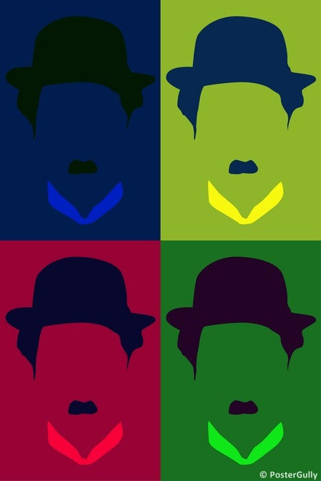 Wall Art, Charlie Chaplin Pop Art, - PosterGully