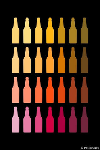 Wall Art, Chilled Beer Bottles, - PosterGully