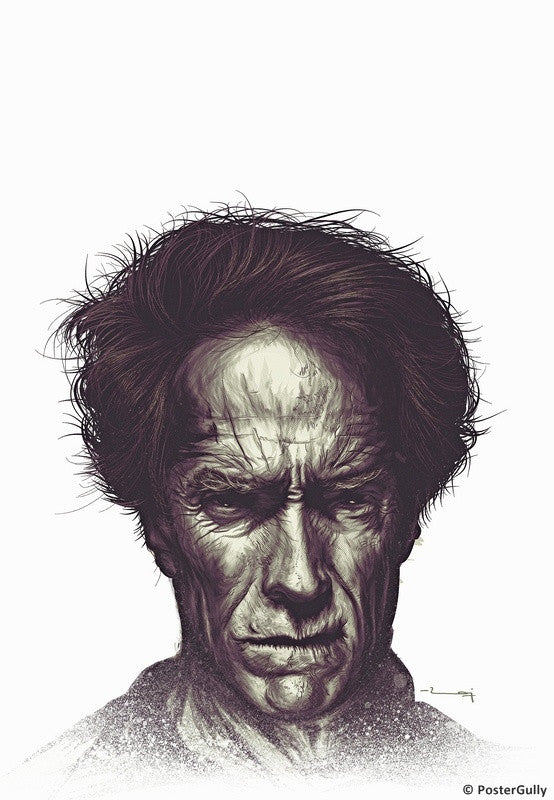 Wall Art, Clint Eastwood Matte | Raj Khatri, - PosterGully