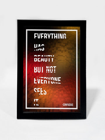 Framed Art, Confucius Beautiful Quote | Framed Art, - PosterGully