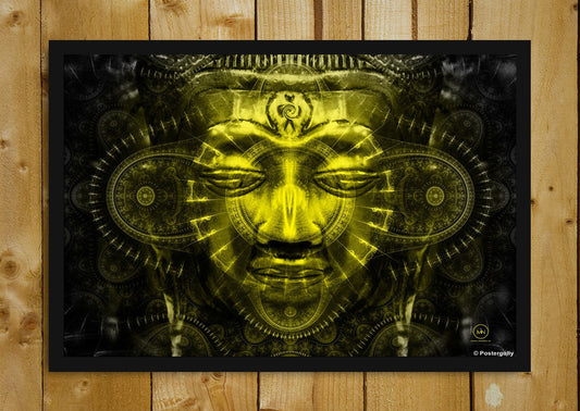 Glass Framed Posters, Contemporary Buddha Warmth | Glass Framed Poster, - PosterGully - 1