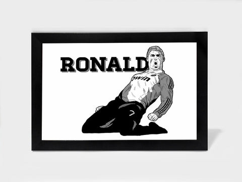 Framed Art, Cristiano Ronaldo Artwork By Manu | Framed Art, - PosterGully