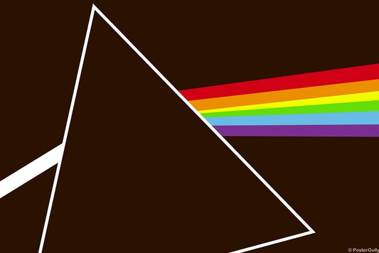 Wall Art, Dark Side Of The Moon Brown, - PosterGully