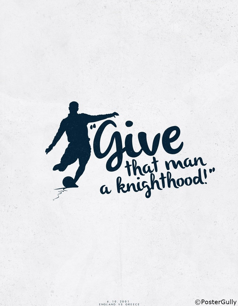Wall Art, David Beckham | Minimal Football Art, - PosterGully