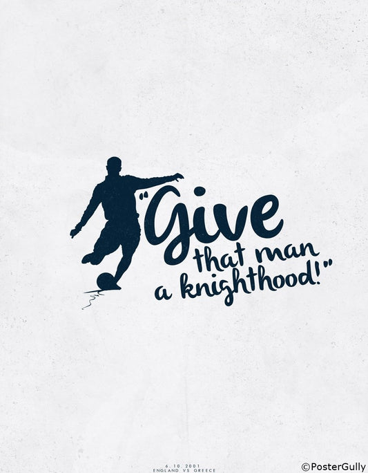Wall Art, David Beckham | Minimal Football Art, - PosterGully