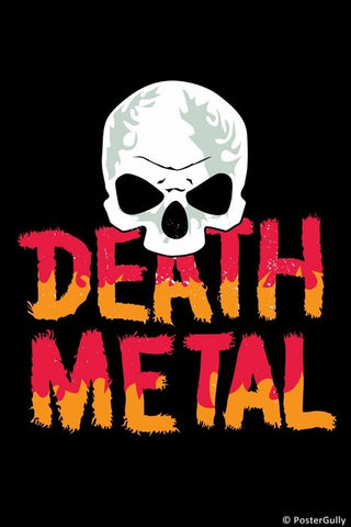 Wall Art, Death Metal Skull, - PosterGully