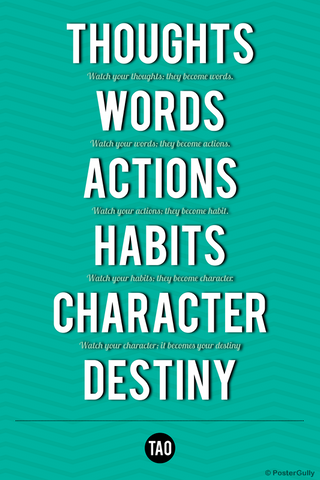 Wall Art, Destiny-Tao Motivational Quote, - PosterGully