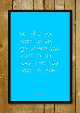 Glass Framed Posters, Do What You Love Glass Framed Poster, - PosterGully - 1