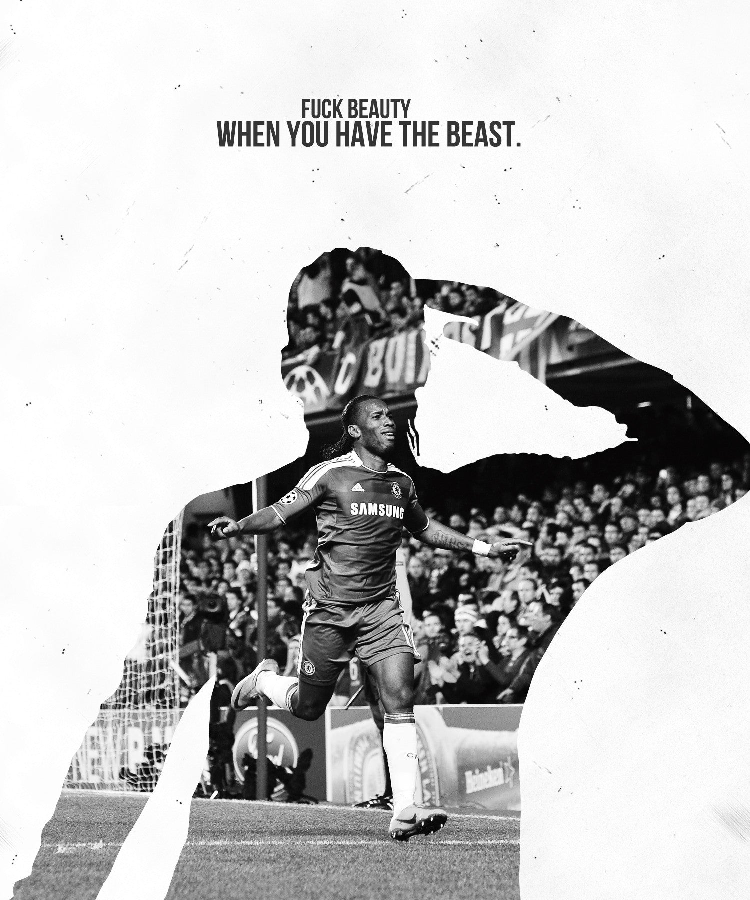 Wall Art, Didier Drogba | Chelsea Minimal Art, - PosterGully