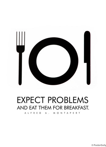 PosterGully Specials, Eat Problems For Breakfast, - PosterGully