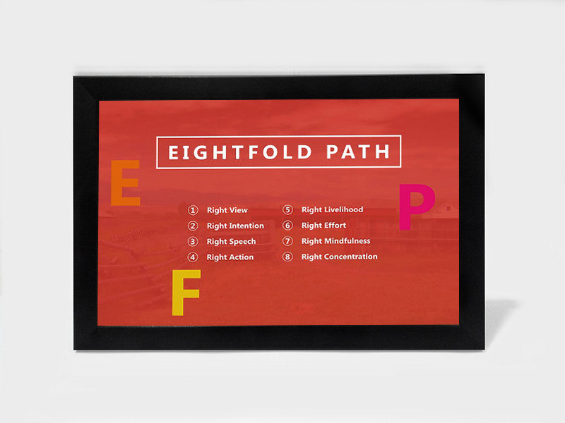 Framed Art, Eightfold Path Buddha | Framed Art, - PosterGully