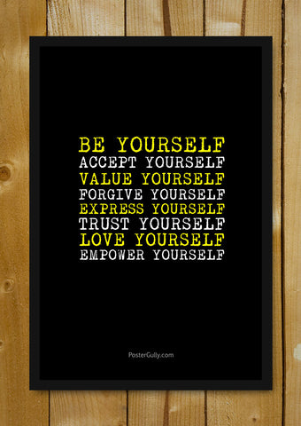 Glass Framed Posters, Empower Yourself Glass Framed Poster, - PosterGully - 1