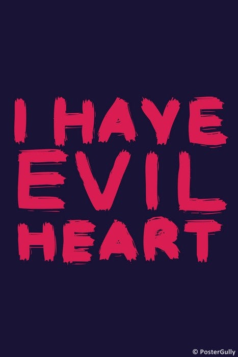 Wall Art, Evil Heart, - PosterGully