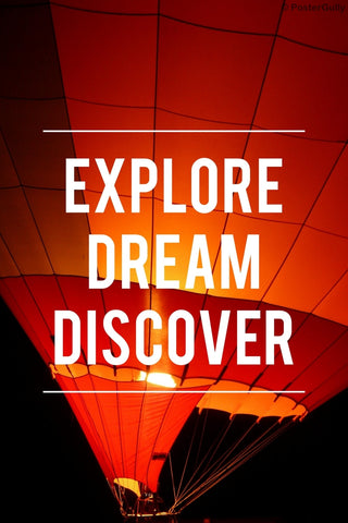 Wall Art, Explore Dream Discover Motivational, - PosterGully