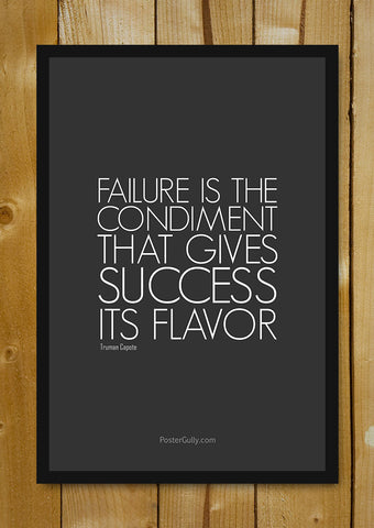 Glass Framed Posters, Failure Leads To Success Glass Framed Poster, - PosterGully - 1
